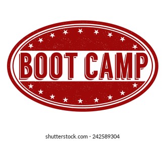 Boot Camp Grunge Rubber Stamp On White Background, Vector Illustration