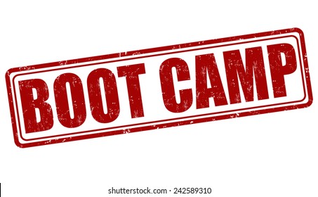 Boot Camp Grunge Rubber Stamp On White Background, Vector Illustration