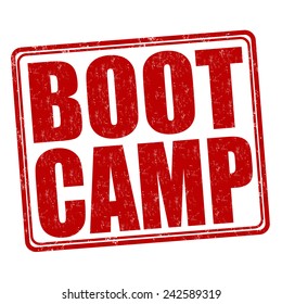 Boot Camp Grunge Rubber Stamp On White Background, Vector Illustration