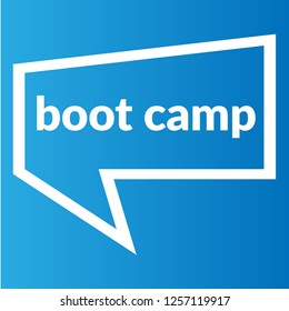 boot camp sign,label. boot camp speech bubble. boot camp tag sign,banner