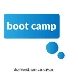boot camp sign,label. boot camp speech bubble. boot camp tag sign,banner