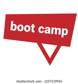 boot camp sign,label. boot camp speech bubble. boot camp tag sign,banner