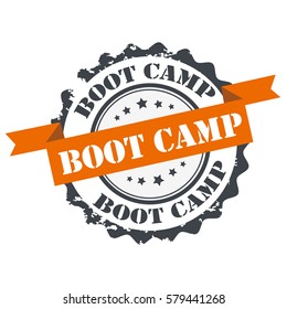 Boot Camp Stamp.sign,seal.logo