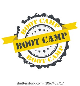 Boot camp yellow color stamp.sign.seal.logo