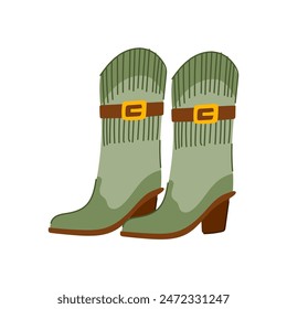 boot cowgirl boots cartoon. pink rodeo, hat country, texas girl boot cowgirl boots sign. isolated symbol vector illustration