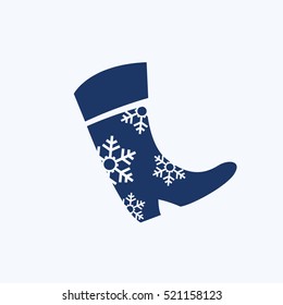 Boot design,clean vector