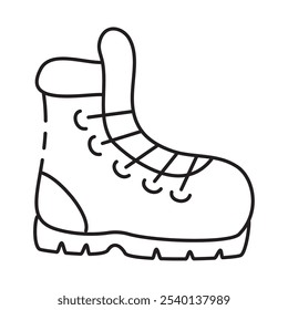 boot equipment mountaineering isolated icon