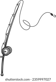  Boot fishing on a hook 