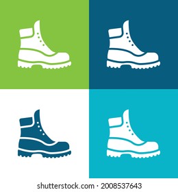 Vier-Farben-Minimal-Icon-Set booten