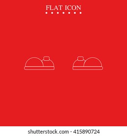 Boot flat icon.