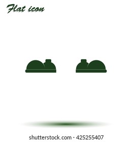 Boot flat icon.