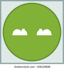 Boot flat icon.