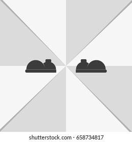 Boot flat icon.
