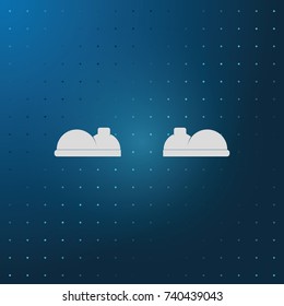 Boot flat icon.