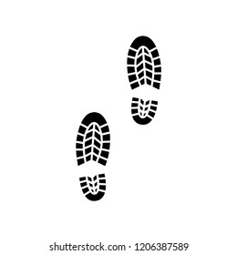 Footprint Isolated On White Background Vector Stock Vector (Royalty ...