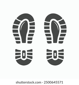 Boot Footstep Icon symbol, and vector, Can be used for web, print, and mobile