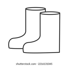 boot icon. autumn liner icons vector version