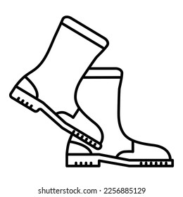 Boot icon clip art illustration isolated