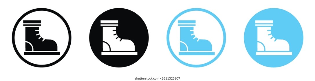 Boot icon collection. vector illustration set
