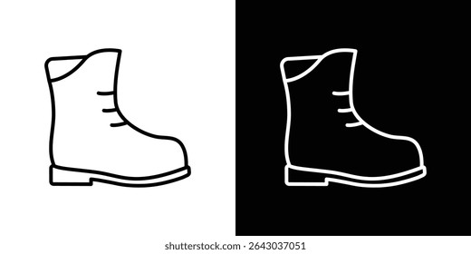 Boot icon Flat style logo vector. perfect for UI designs