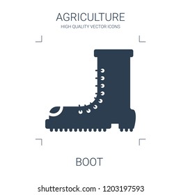 boot icon. high quality filled boot icon on white background. from agriculture collection flat trendy vector boot symbol. use for web and mobile
