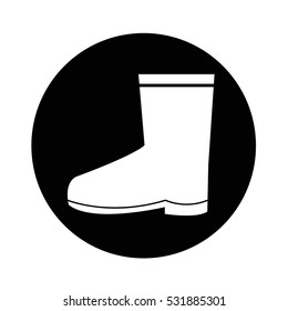 Boot icon illustration design
