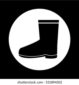 Boot icon illustration design