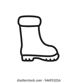 boot icon illustration isolated vector sign symbol