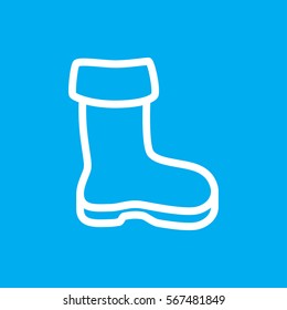 boot icon illustration isolated vector sign symbol