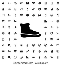 Boot icon illustration isolated vector sign symbol. fitness icons vector set.
