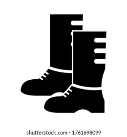 boot  icon or logo isolated sign symbol vector illustration - high quality black style vector icons
