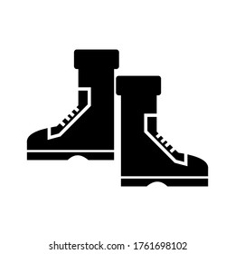 boot  icon or logo isolated sign symbol vector illustration - high quality black style vector icons
