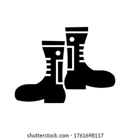 boot  icon or logo isolated sign symbol vector illustration - high quality black style vector icons
