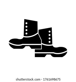 boot  icon or logo isolated sign symbol vector illustration - high quality black style vector icons
