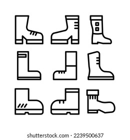 boot icon or logo isolated sign symbol vector illustration - Collection of high quality black style vector icons
