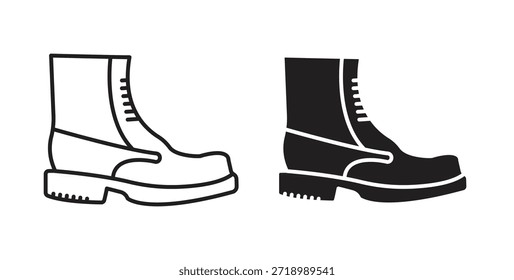 Boot icon for mobile app, editable designs