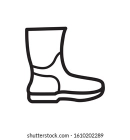 boot icon. related to farmer. color style.