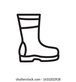 boot icon. related to farmer. color style.