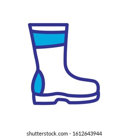 boot icon, related to farmer, color style