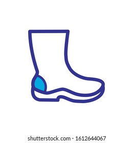 boot icon, related to farmer, color style