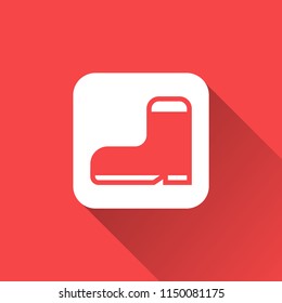 Boot icon. shoe sign