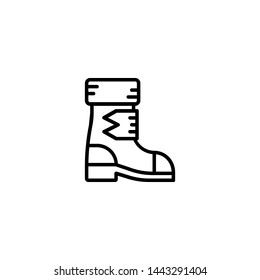 boot icon sign signifier vector