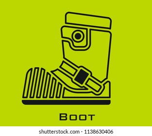 Boot icon signs