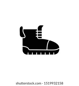 Boot icon. Simple glyph, flat vector of autumn icons for ui and ux, website or mobile application