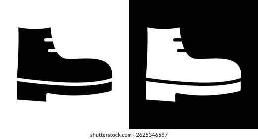 Boot icon simple line vector. Symbol, logo.