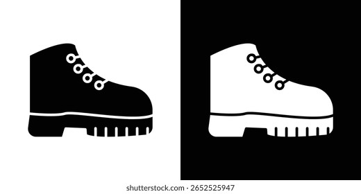 Boot icon symbol collection. Flat vector stock illustration.