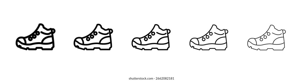 Boot icon Symbol concept for web design.simple line vector icon. logo illustration.
