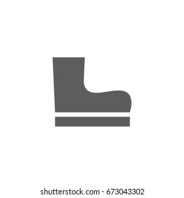 Boot icon in trendy flat style isolated on white background. Symbol for your web site design, logo, app, UI. Vector illustration, EPS
