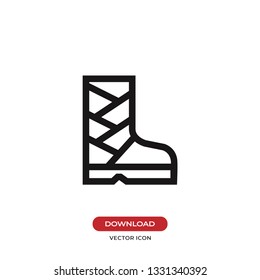 Boot icon vector