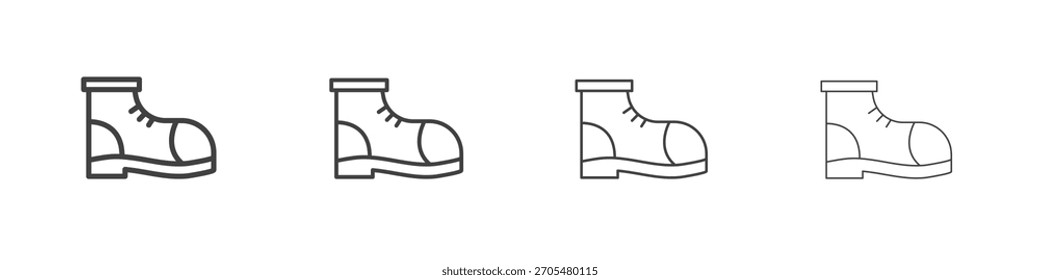 Coleção de vetor de ícone de inicialização, modelo de logotipo de ilustração no estilo de traçados editáveis de linha fina na moda.